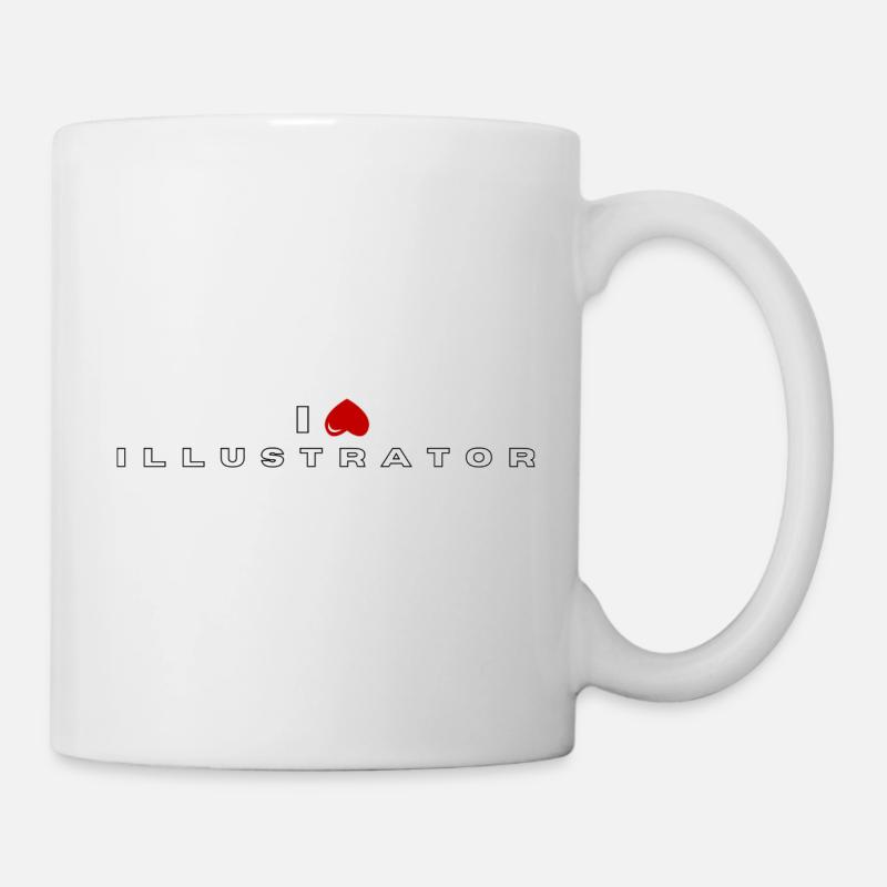 I hate Illustrator - Mug - white