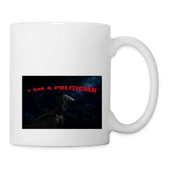 je suis un politique vautour - Mug blanc - blanc - Droite
