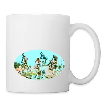 BMX Rennen - Tasse - Weiß - Rechts