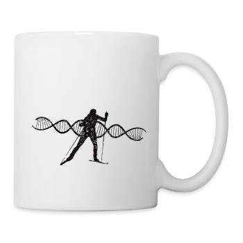 Ski Ski Design Skier Ski Skier Ski Tenue de ski - Mug blanc - blanc - Droite