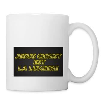 Jésus christ est la lumière - Mug blanc - blanc - Droite