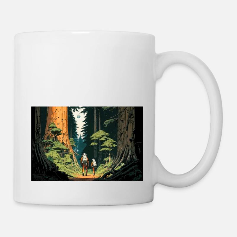 Interstelar im Wald - Tasse - Weiß
