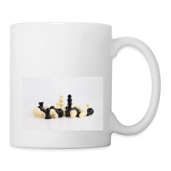 schachfiguren - Tasse - Weiß - Rechts