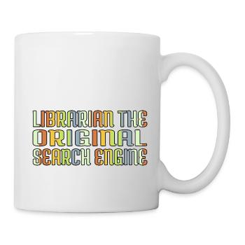 green sayings book keeper shirt fun - Tasse - Weiß - Rechts
