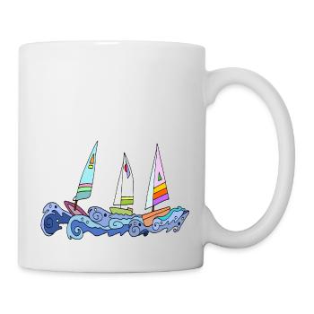 Segelboot - Tasse - Weiß - Rechts