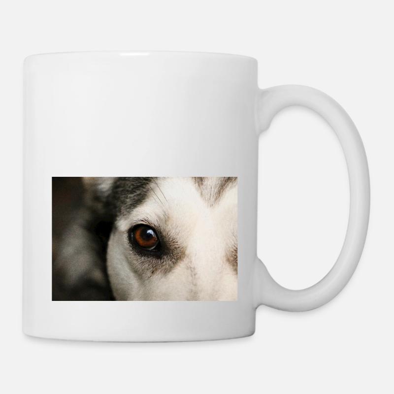 Œil de Husky - Mug blanc - blanc
