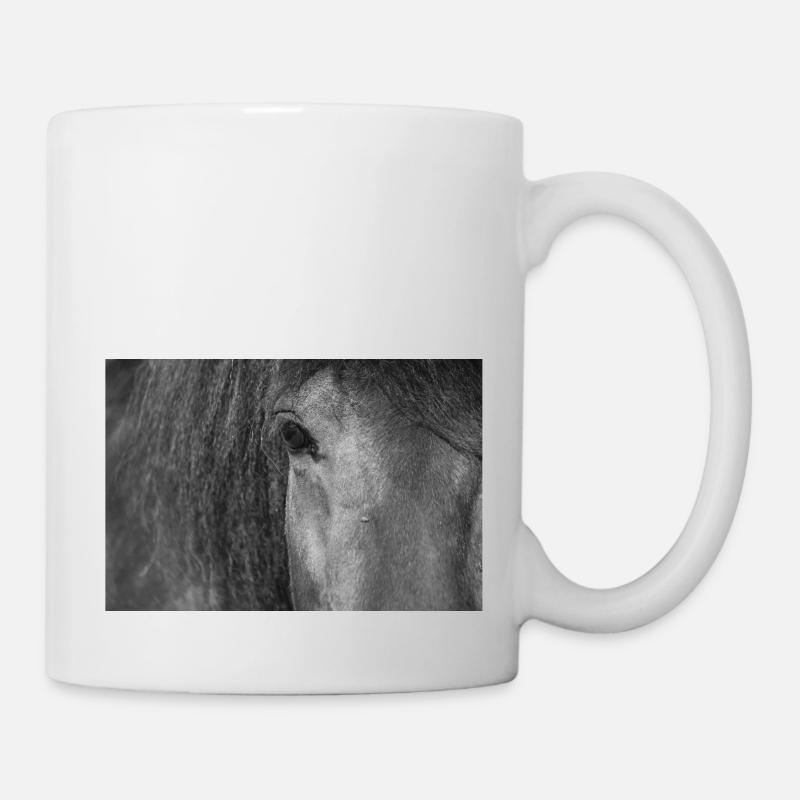 Horse's eye - Mug - white