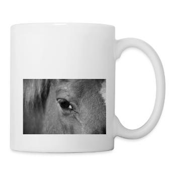 Oeil de cheval - Mug blanc - blanc - Droite