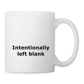 Absichtlich frei gelassen page is intentional left - Tasse - Weiß - Rechts