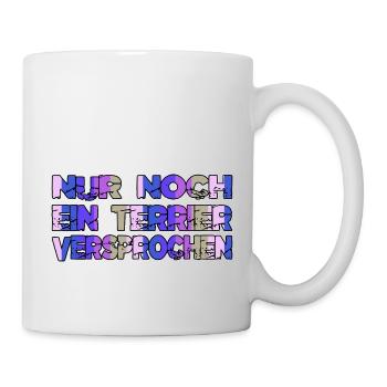 terrier bullterrier geburtstagsgeschenkidee - Tasse - Weiß - Rechts