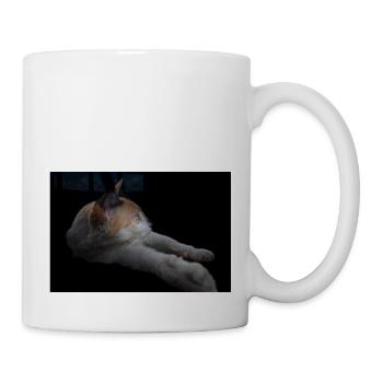 Die weiße Katze mit den grünen Augen - Tasse - Weiß - Rechts