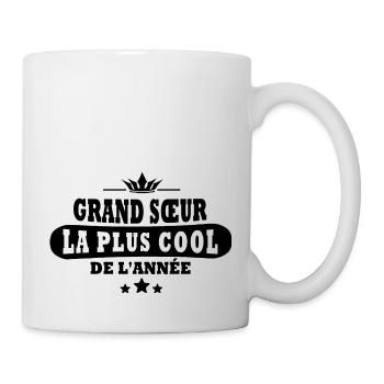 grand sœur la plus cool de l année - Mug blanc - blanc - Droite