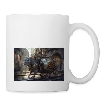 Ratte City - Tasse - Weiß - Rechts