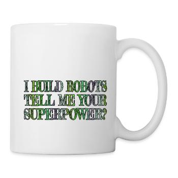 funny sayings happy sci fi birthday present idea - Tasse - Weiß - Rechts