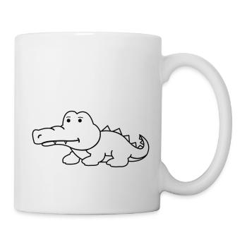 krokodil - Tasse - Weiß - Rechts