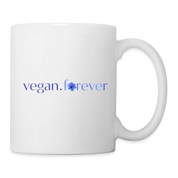Vegane ewige blaue Blume - Tasse - Weiß - Rechts