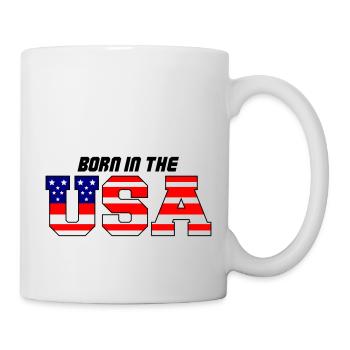 usa born in the 3 - Tasse - Weiß - Rechts