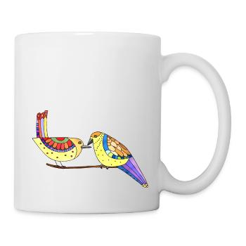 Oiseaux - Mug blanc - blanc - Droite
