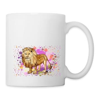 Lion - Mug blanc - blanc - Droite