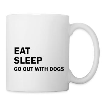 Dog Hund - Tasse - Weiß - Rechts