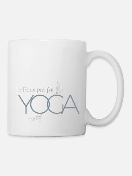 Je peux pas j'ai yoga - Mug blanc - blanc