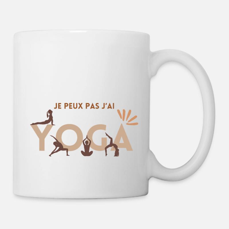 Je peux pas j'ai yoga - Mug blanc - blanc