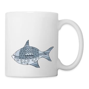 Poisson - Mug blanc - blanc - Droite