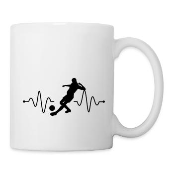 Fußball Soccer - Tasse - Weiß - Rechts