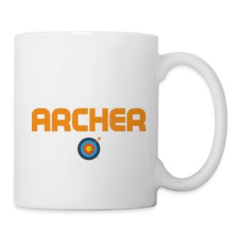 Archer Mom Bow & Arrows Target Archery - Tasse - Weiß - Rechts