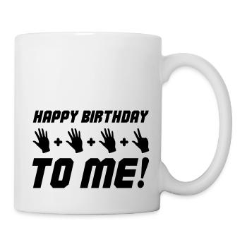 Joyeux anniversaire à moi 18 - Mug blanc - blanc - Droite