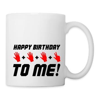 Joyeux anniversaire à moi 18 - Mug blanc - blanc - Droite