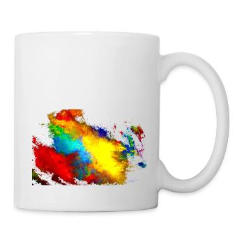 "MixedArt" Acryl Paint by Marco Eckenbrecht - Tasse - Weiß - Rechts