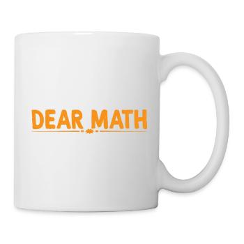 Chère Math, résolvez vos propres problèmes 4 - Mug blanc - blanc - Droite