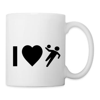 Cool "I Love Handball" design for him and her - Mug - white - Right