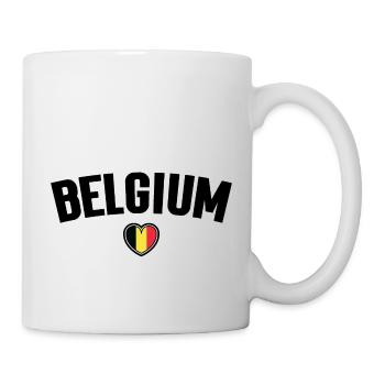 Belgium In My Heart - Mug blanc - blanc - Droite