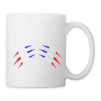 krallen frankreich 2 - Tasse - Weiß - Rechts