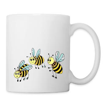 Bienen - Tasse - Weiß - Rechts