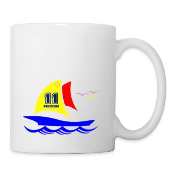 Sailboat Gruissan Occitanie - Mug - white - Right