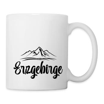Erzgebirge Berge Heimat - Tasse - Weiß - Rechts
