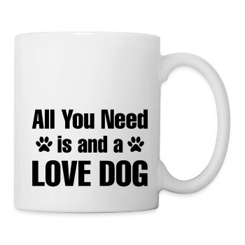 Hund Chien - Mug blanc - blanc - Droite