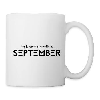 Mon mois préféré est septembre - Mug blanc - blanc - Droite
