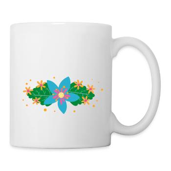 Flower Blume Pflanze - Tasse - Weiß - Rechts