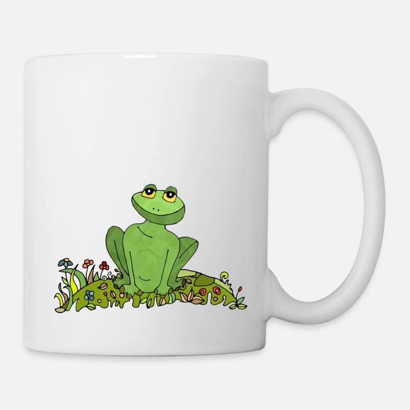 Frosch - Tasse - Weiß