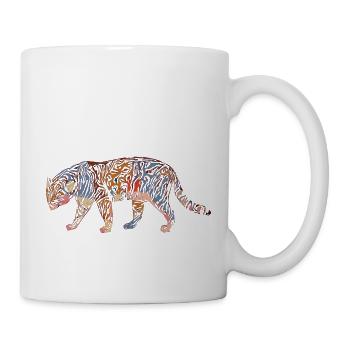 A colorful panthera - Mug blanc - blanc - Droite
