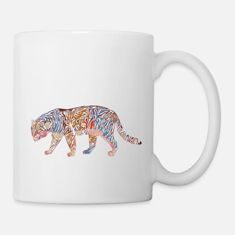 A colorful panthera - Mug blanc - blanc