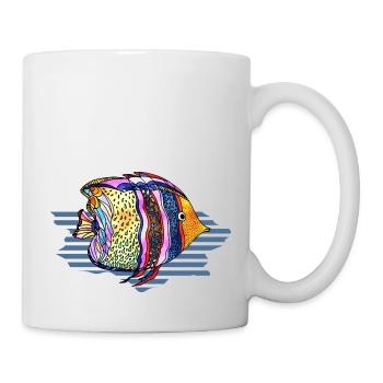 Poisson - Mug blanc - blanc - Droite