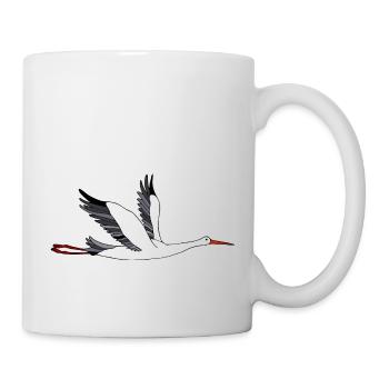 Storch - Tasse - Weiß - Rechts