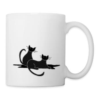 Chats - Mug blanc - blanc - Droite