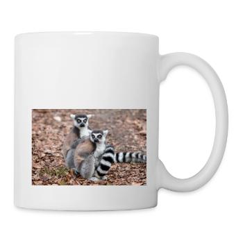 Ring-tailed Lemur (in german Katta) Lemur catta - Mug - white - Right