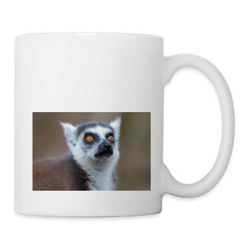 Ring-tailed Lemur (in german Katta) Lemur catta - Mug - white - Right